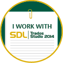 I work with SDL Trados Studio 2014